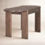 Sohan Dark Brown Elm Wood Oblong Desk