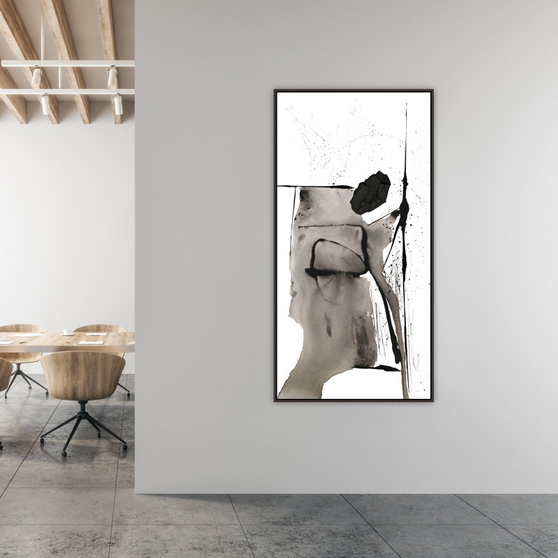 Notion II Painting by Van Garret, 49.75" H x 25.75" W, Glass Coat