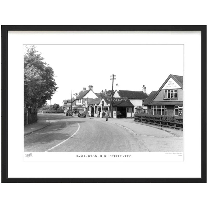 Haslington, High Street C1955 - Single Picture Frame Print, 40cm H x 50cm W x 2.3cm D