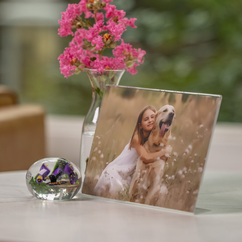 Snap 5x7 Clear Acrylic Tabletop Floating Photo Frame