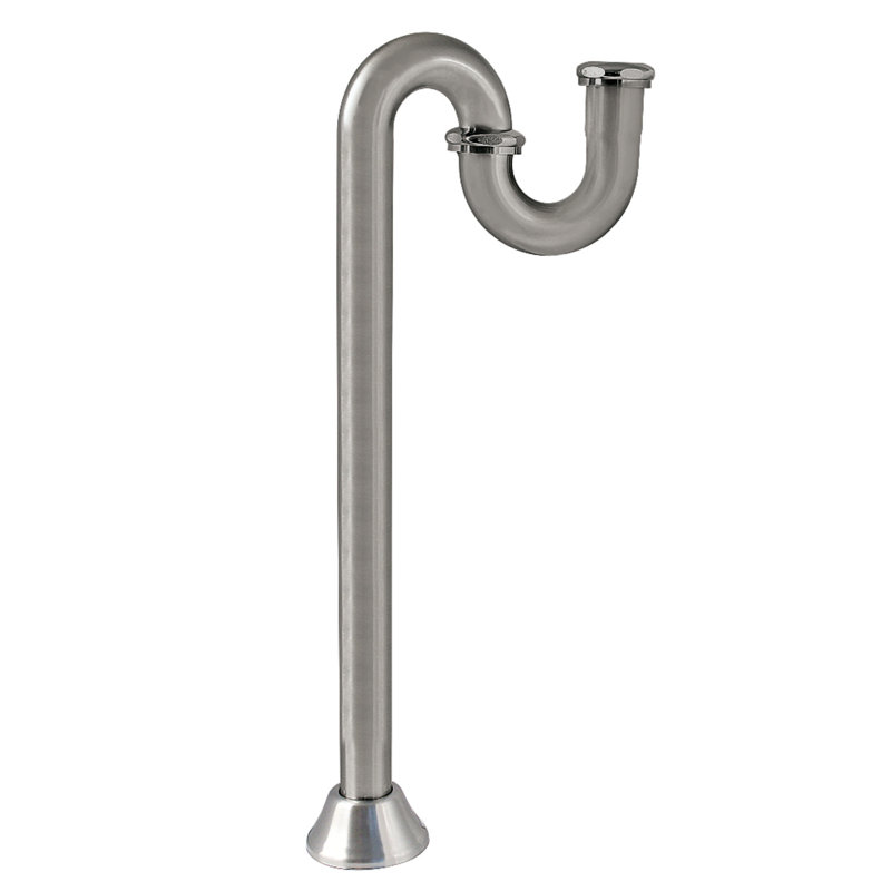 S-trap Kingston en laiton de 1-1 / 4 pouce, calibre 18, Nickel brossé