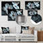 Hibiscus blanc et rose transparent - art mural hibiscus-1207215269-1207215270