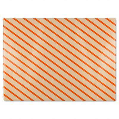 Lines Glass Chopping Board