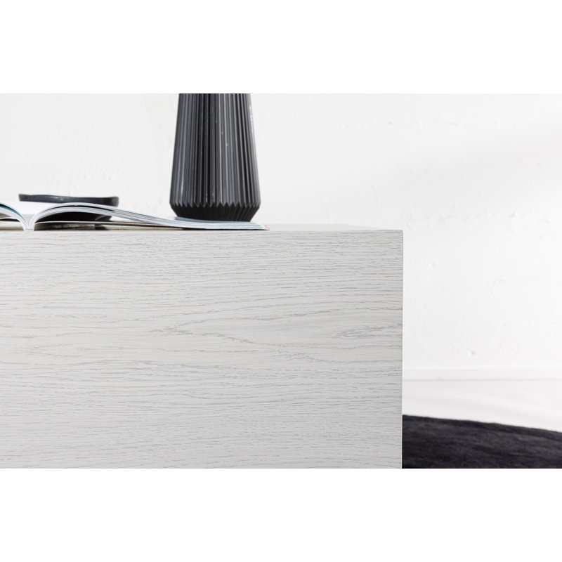 Merrik Block Coffee Table, Whitewash 