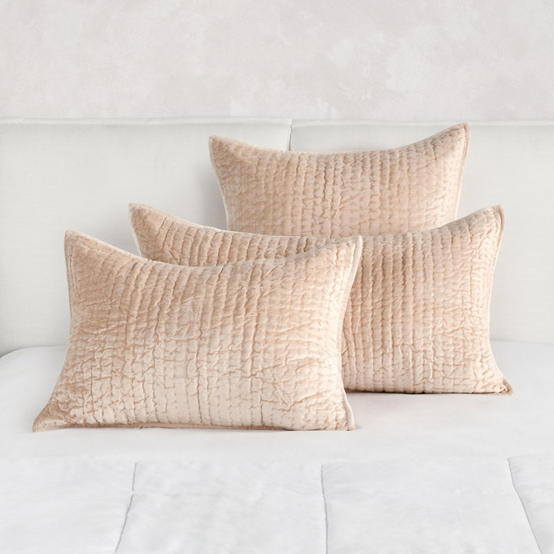 Lucio Polyester Sham, King, Pink