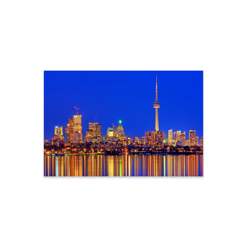 «Downtown Skyline, Toronto, Ontario, Canada» par Brad Smith, peinture sans cadre