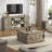 75" Farmhouse Tv Stand With Power Outlets For 75 80 85 Inch Tv, Large Tv Media Console With Storage Cabinets & Adjustable Shelves-287385786-333414166