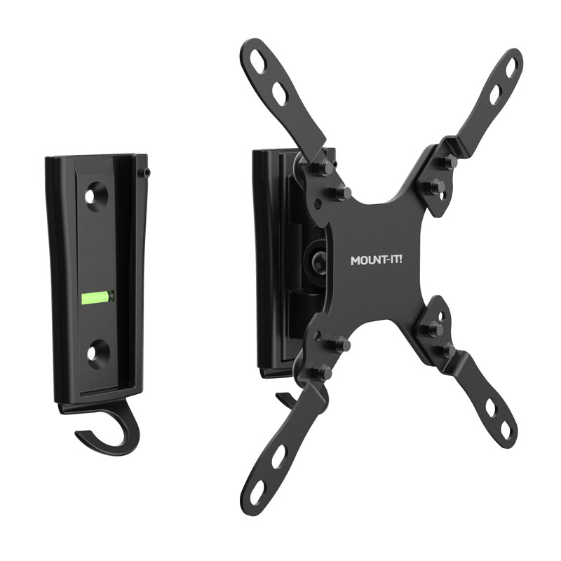 Mount-It RV TV Mount with Dual Wall Plates | No-Rust Quick Release Aluminum Mounting Bracket