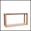 Console rectangulaire en placage de bois massif de 60 pouces avec beaucoup de rangement, idéale pour le vestibule et le salon, finition brun foncé-534271593