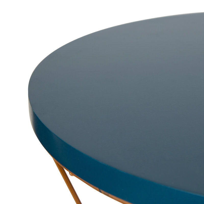 Table de bout à piédestal Baylea, Bleu