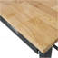 Banc de travail 60 po, banc de travail avec rangement de tiroir, table de travail en bois de bambou robuste avec roulettes pour le bureau à domicile