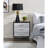 Myles Black, Silver & Gold Finish Nightstand