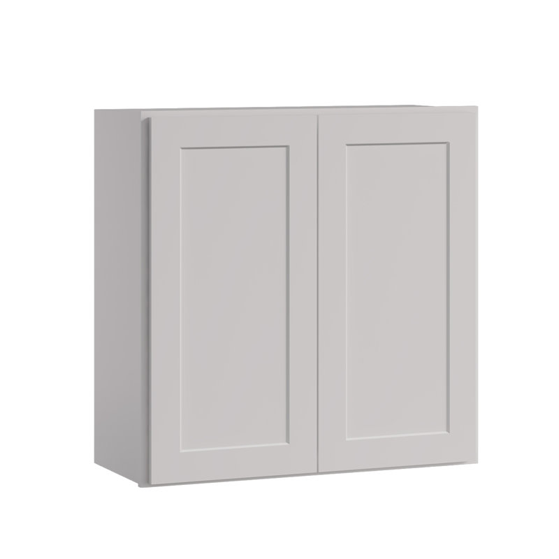 Armoire de cuisine murale à colombe avec tablettes réglables l 30 po x H 30 po x P 12 po, Shaker Dove, 30"W x 30"H x 12"D