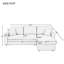 Canapé modulaire 3 pièces Dhaksha