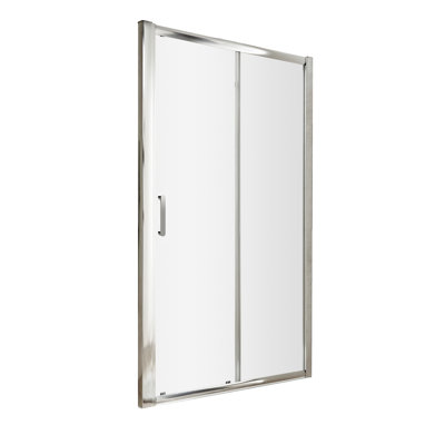 1145mm - 1190mm W x 185mm H Single Added Framed Shower Door with Clear Glass