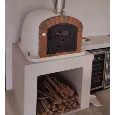 Tierra Firme Talavera Clay Freestanding Wood Burning Pizza Oven