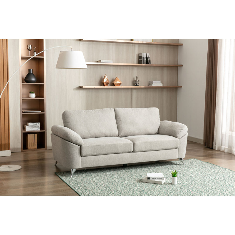 Canapé moderne 1pc avec pieds en métal