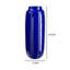 Vase avec cadre en céramique et colonne à pois, petit, bleu-248582426