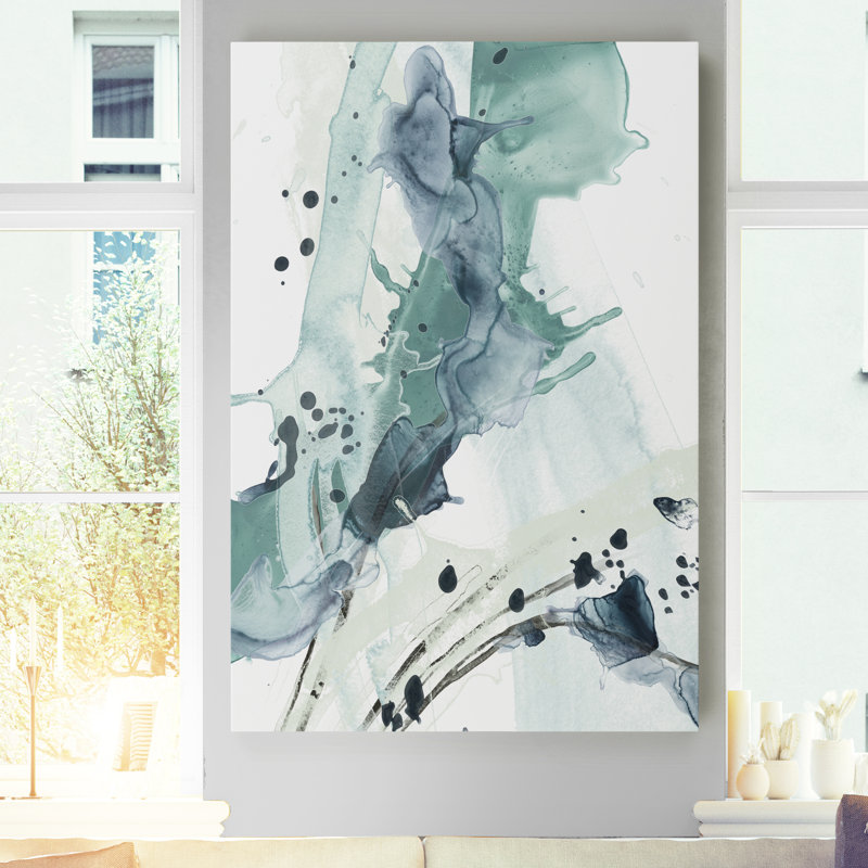 «Deep Splash I» par Lieven, reproduction d'art sur toile, H 32 po x l 24 po x P 1 po, Toile tendue