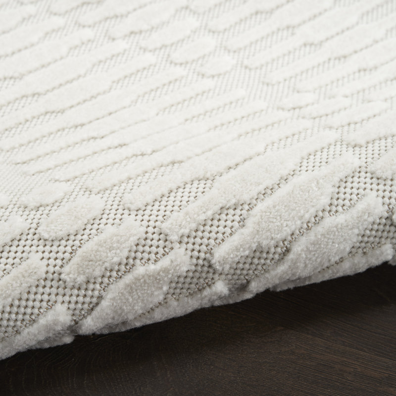 Nourison Care Free Ivory Modern Indoor Rug, Runner 2' x 6'