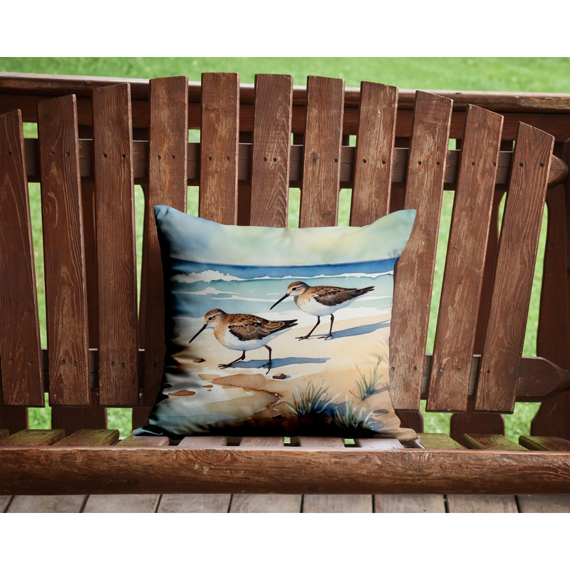 Coussin Sandpipers, Carré 14 po