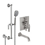 Descanso 2.0 GPM Styletherm Thermostatic Complete Shower System with Handshower Slide Bar and Tub Spout