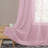 Pom Pom Voile Rod Pocket Sheer Curtains-1843391292-1843391291