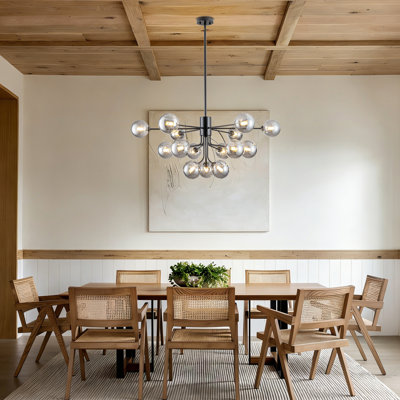 15 - Light Sputnik Chandelier Modern Glass Bubble Chandelier For Living Room