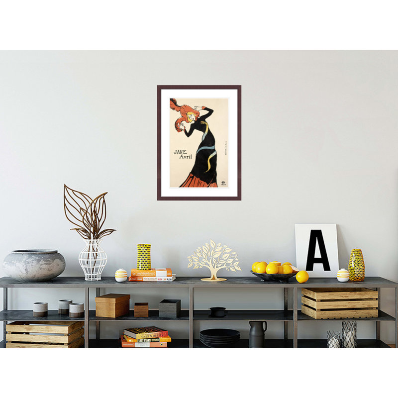«Jane Avril» par Henri de Toulouse-Lautrec, impression giclée encadrée, H 29,5 po x l 21,52 po