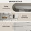 Commode 6 tiroirs 57 po avec poignées-794498940