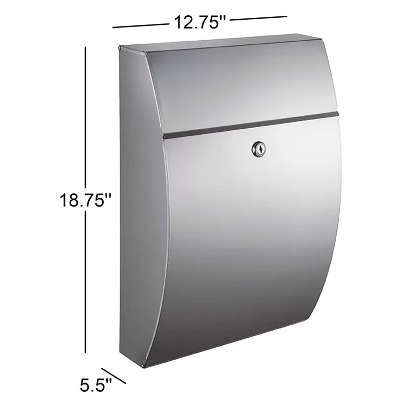Winfield Series Steel Wall Mounted Mailbox