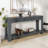 3-Drawers Storage  Console Table with Bottom Shelf for Entryway Hallway-1688039526