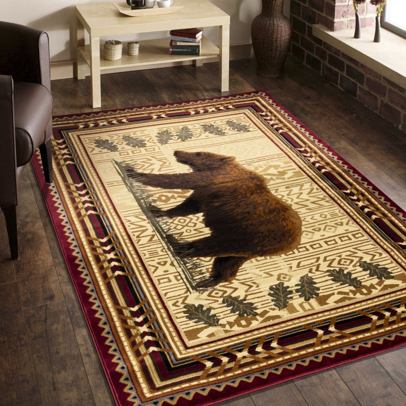 Pavillon de jardin 2 pi Tapis en polypropylène rouge x 3 po, teinture pour le charme de la maison, 3 x 3 po, glamour