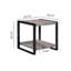 Table de bout contemporaine avec tablette de rangement 1pc