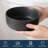 Milvio 28oz. Gourmet Stoneware Cereal Bowl Set, Reactive Glaze, Slate Black-145329635