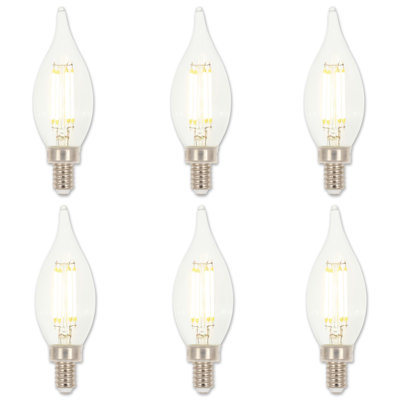 60 Watt Equivalent CA11 E12/Candelabra Dimmable LED Bulb