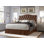Grand lit plateforme tapissier Harper