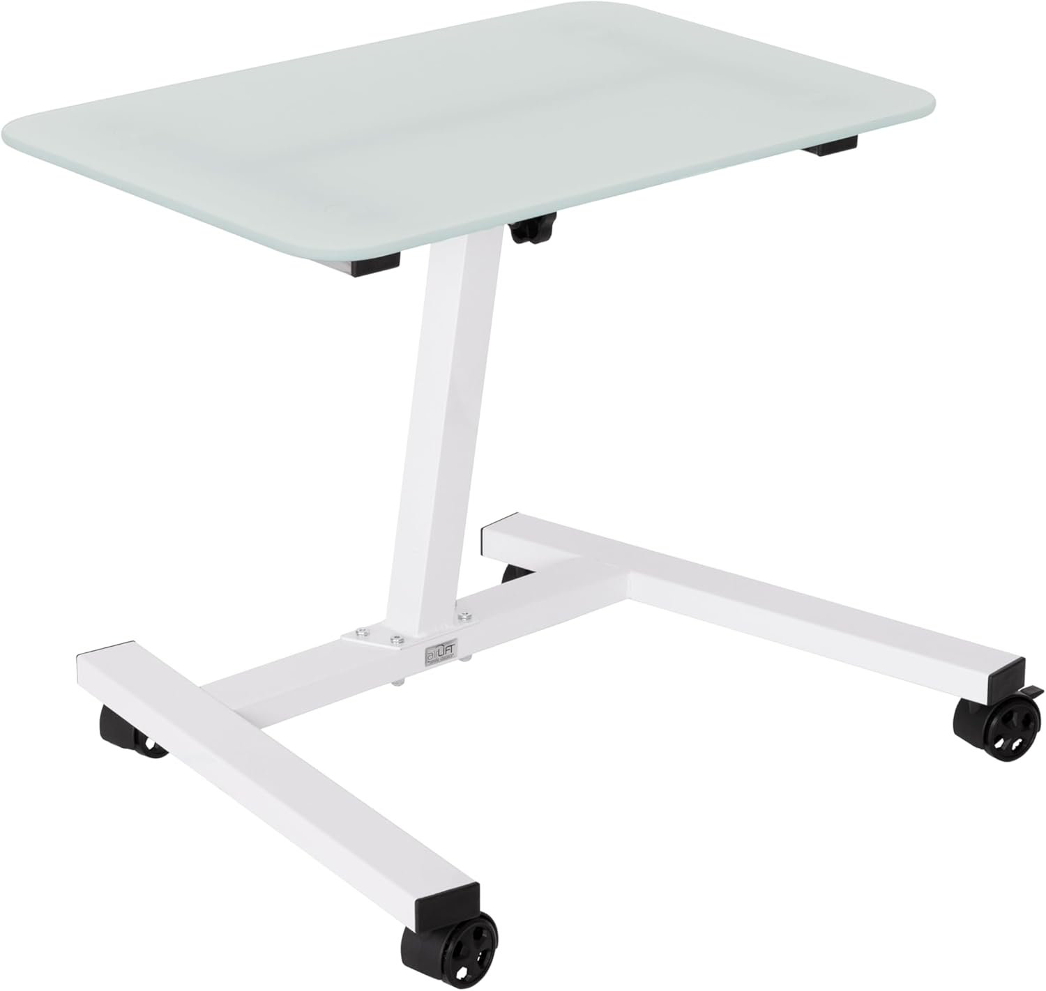 Inbox Zero Mobile Height Adjustable Laptop Stand Computer Workstation ...