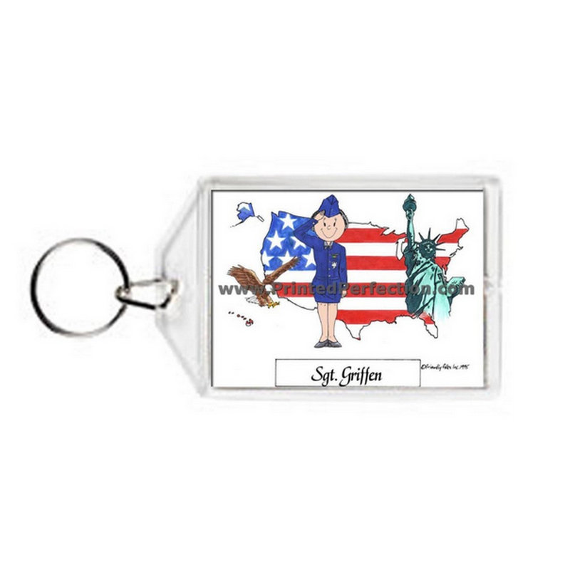 Porte-clés personnalisé en acrylique US Air Force