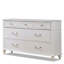 7 tiroirs Virgil Commode blanche