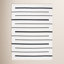Mana Ivory Black Hand-Woven Striped Cotton Rug
