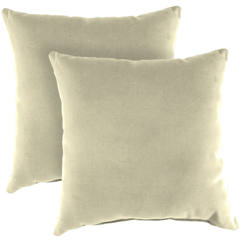 Sunbrella Outdoor Throw Pillow, Canvas Canvas Sunbrella® Canvas, 16" H x 16" W