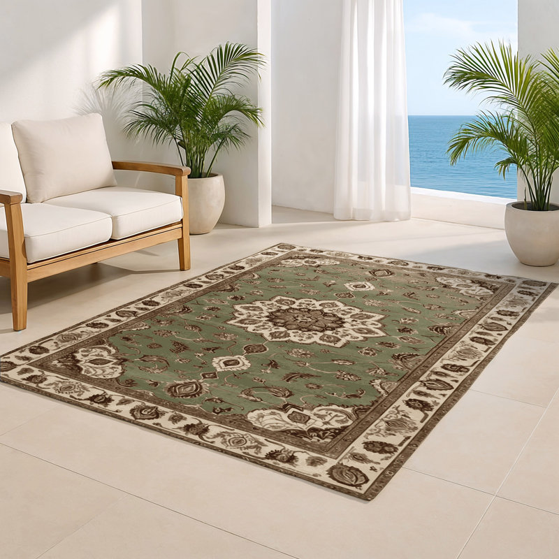 Tapis d'intérieur et d'extérieur Tabriz, Rectangulaire 3 pi x 5 pi