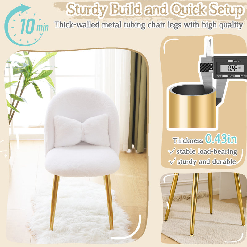 Fauteuil de maquillage, Blanc