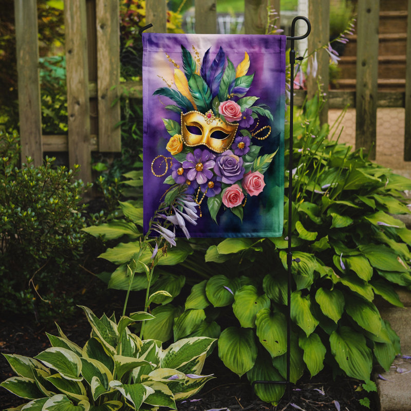 Drapeau de jardin double en polyester H 15,5 po x l 11,25 po