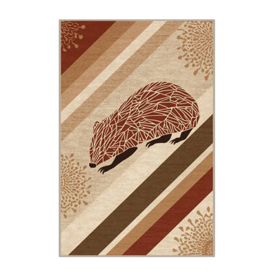 Tapis lavable à la machine Osazee Wombat