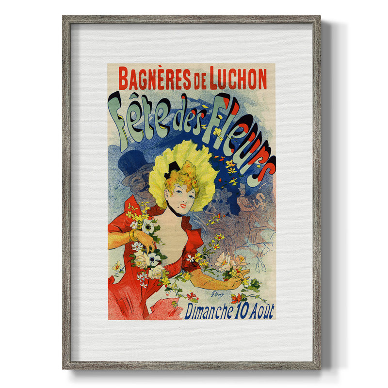 Fete des Fleurs Framed Print - Solid Wood, 21" H x 17" W
