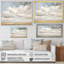 Nuage blanc paysage minimaliste - décoration murale nuages-293392971-293392979