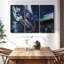 «Blue Cool Wall Art» sur toile-1863295847