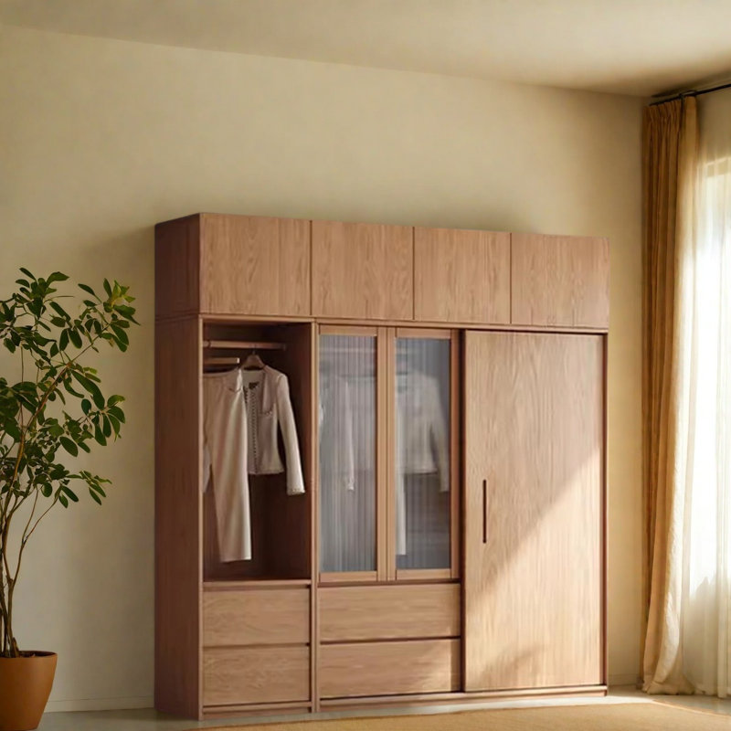 Armoire simple et multifonctionnelle, H 98,43 po x l 70,87 po x P 23,62 po